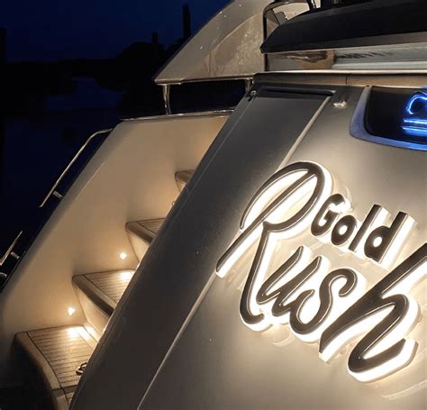 illuminated yacht signs.